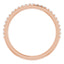 18K Rose Band Mounting for 7 mm Cushion Ring