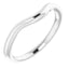 14K White Band for 6 mm Round Ring