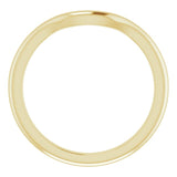 14K Yellow Band for 6 mm Round Ring