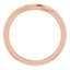 18K Rose Band for 6 mm Round Ring