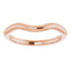 14K Rose Band for 6 mm Round Ring