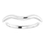 14K White Band for 6 mm Round Ring