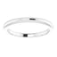 18K White Band for 5.2 mm Round Ring