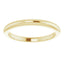 18K Yellow Band for 5.2 mm Round Ring