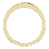 18K Yellow Band for 5.2 mm Round Ring