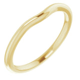 18K Yellow Band for 6x4 mm Oval Ring