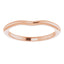 18K Rose Band for 6x4 mm Oval Ring