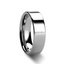 Music Code Engraved Flat Pipe Cut Tungsten Ring Polished - 6mm - 12mm