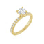 AMELIA 14K Yellow Gold Round Lab Grown Diamond French-Set Engagement Ring