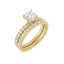 AMELIA 14K Yellow Gold Round Lab Grown Diamond French-Set Engagement Ring