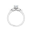 HAILEY 14K White Gold Pear Cut Lab Grown Diamond Engagement Ring