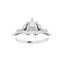 HAILEY 14K White Gold Pear Cut Lab Grown Diamond Engagement Ring