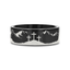 MOUNTAIN MAJESTY Laser Engraved Black Tungsten Carbide Ring