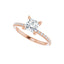 SADIE 14K Rose Gold Square Princess Cut Lab Grown Diamond Engagement Ring