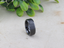 ELYSIAN Black Titanium Ring with Polished Beveled Edges and Brush Finished Center - 8mm