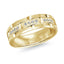 14K Yellow Gold with Inlaid Diamonds Ring from the Executif Collection by Malo