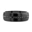 VALIANT Black Tungsten Ring with Black Sapphires - 8mm