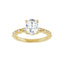 GIANNA 14K Yellow Gold Oval Lab Grown Diamond Engagement Ring