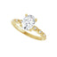 GIANNA 14K Yellow Gold Oval Lab Grown Diamond Engagement Ring