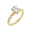 GIANNA 14K Yellow Gold Oval Lab Grown Diamond Engagement Ring