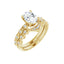 GIANNA 14K Yellow Gold Oval Lab Grown Diamond Engagement Ring