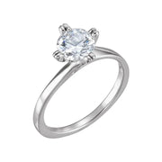 GWENDOLYN Lab Diamond Engagement Ring in 18K White Gold