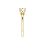 HANNAH 14K Yellow Gold Round Lab Grown Diamond Solitaire Engagement Ring