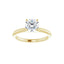 HANNAH 14K Yellow Gold Round Lab Grown Diamond Solitaire Engagement Ring