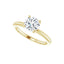 HANNAH 14K Yellow Gold Round Lab Grown Diamond Solitaire Engagement Ring