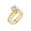 HANNAH 14K Yellow Gold Round Lab Grown Diamond Solitaire Engagement Ring