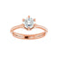 HONORA Lab Diamond Engagement Ring in 14K Rose Gold