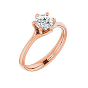 HONORA Lab Diamond Engagement Ring in 14K Rose Gold