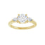 IDALIA 14K Yellow Gold Round Lab Grown Diamond Engagement Ring