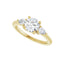 IDALIA 14K Yellow Gold Round Lab Grown Diamond Engagement Ring