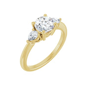 IDALIA 14K Yellow Gold Round Lab Grown Diamond Engagement Ring