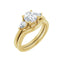 IDALIA 14K Yellow Gold Round Lab Grown Diamond Engagement Ring