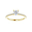 KIARA 14K Yellow Gold Round Lab Grown Diamond Engagement Ring