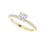 KIARA 14K Yellow Gold Round Lab Grown Diamond Engagement Ring