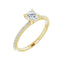 KIARA 14K Yellow Gold Round Lab Grown Diamond Engagement Ring