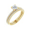 KIARA 14K Yellow Gold Round Lab Grown Diamond Engagement Ring