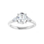 BUTTERCUP 14K White Gold Oval Lab Grown Diamond Engagement Ring