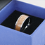 MALT Whiskey Barrel Inlaid Tungsten Men's Wedding Band With Flat Polished Edges Made From Genuine Whiskey Barrels - 8mm