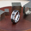 MAXIMUS Black Carbon Fiber Inlay Tungsten Carbide Wedding Band - 4mm - 12mm