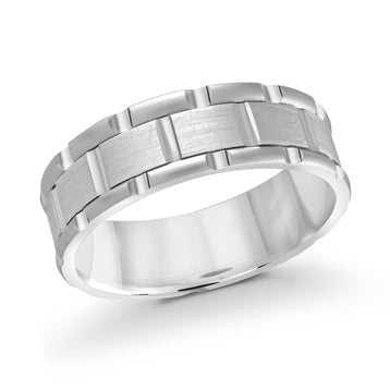 14K White Gold Ring from the Executif Collection by Malo