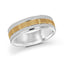 14K White Gold with 14K Yellow Gold Ring from the Executif Collection by Malo