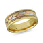 14K Yellow Gold with Tri-Metal Weave Ring from the Prestige Collection by Malo