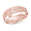 14K Rose Gold with Inlaid Diamonds Ring from the Executif Collection by Malo