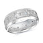 14K White Gold with Inlaid Diamonds Ring from the Executif Collection by Malo