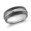 14K White Gold Ring from the Noir Collection by Malo