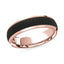 14K Rose Gold Ring from the Noir Collection by Malo